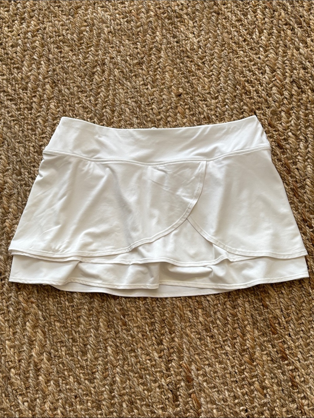 ATHLETA White Layered Tennis Pickleball Skort Skirt